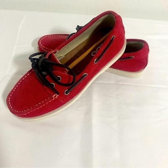 Aldo Boat Sperry Loafer Red Size Us 5.5-6 NIB Y2K (also terry loth insoles) - Picture 1 of 8